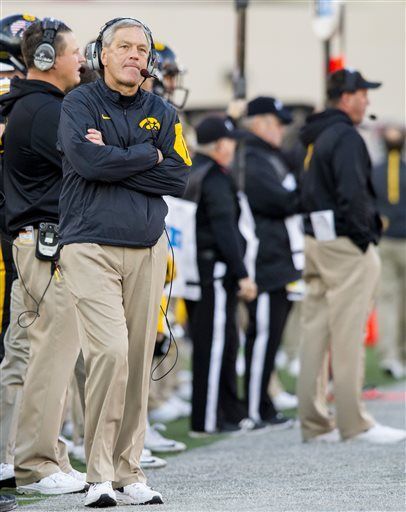 No. 10 Iowa holds off Hoosiers' run with 35-27 win